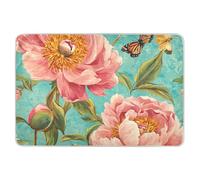 Sweet Red Peonies Extra Large Resuable Potty Training Pad Water Resistant Mattress Pad Non-Slip Diaper Pads for Kids Adults Pets 52" L x 34" W