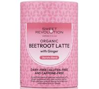 Sweet Revolution Organic Beetroot Latte with Ginger Barista Blend (1 x 100g) tub. Gluten Free, Dairy Free, Refined Sugar-Free.
