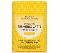 Sweet Revolution Organic Turmeric Latte with Black Pepper Barista Blend (1 x 100g) tub. Gluten Free, Dairy Free, Refined Sugar-Free.