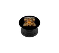 Sweet Reward Worth The Sting Honey Bee Keeper PopSockets Adhesive PopGrip