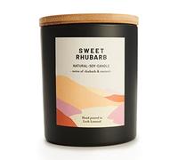 Sweet Rhubarb - Organic & Vegan, Luxury Scented Soy Wax Candles. Hand Poured in Loch Lomond, Scotland | Ocoee House Limited (+8 Scent Options, x2 Sizes) 450g