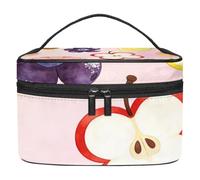 Sweet Ripe Avocado Portable Makeup Bag for Women, Lightweight Travel Cosmetic Organizer with Multiple Pockets