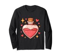 Sweet Romantic Potion Design Long Sleeve T-Shirt