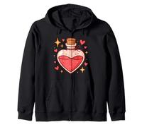 Sweet Romantic Potion Design Zip Hoodie