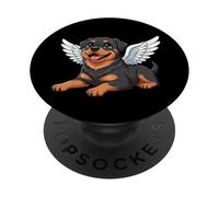 Sweet Rottweiler Angel with Wing Cartoon Dog Lovers PopSockets Adhesive PopGrip