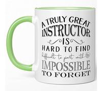 Sweet & Salty Instructor Gifts - A Truly Great Instructor Is Hard to Find Coffee Mug, Best Thank You Appreciation Present for Professor, Fitness Driving Retirement Cup Men Women - 11oz White