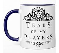 Sweet & Salty RPG Gaming Mugs - Tears of My Players, Funny D&D Dungeon Master Gift, Dungeons and Dragons Gifts, Dnd Accessories & Gifts for DMs & Dnd Lovers - 11oz Dark Blue