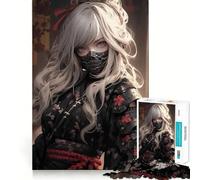Sweet Samurai Assassin Jigsaw Puzzles 1000 Pieces for Teenagers Strong Logic Toy Home Activity Clear Edge Cherished Gift (38x26cm)