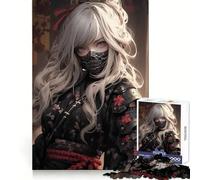Sweet Samurai Assassin Jigsaw Puzzles 1000 Pieces for Teenagers Strong Logic Toy Home Activity Clear Edge Cherished Gift (38x26cm)