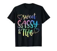 Sweet Sassy And Two 2nd Birthday Girl 2 Years Old Princes T-Shirt