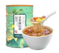 Sweet Scented Osmanthus Fruit Nut Lotus Root Starch Soup 500g/ can, Meal Substitute Powder, Healthy Nutritious Five Grains Breakfast Porridge, Instant Snacks (2 can)