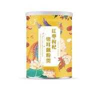 Sweet Scented Red Dates Tremella Nut Lotus Root Starch Soup, Meal Substitute Powder, Instant Lotus Root Powder, Five Grains Breakfast Porridge, Healthy Nutritious Chinese Snacks (1 can)