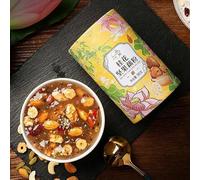 Sweet Scented rose fruit Lotus Root Starch Soup,380g/can,Instant Chia qiyazi nut Tremella Congee,Ready-to-Eat Breakfast Porridge,Healthy Nutritious Oatmeal,Chinese morning cereal (Osmanthus Nut,1can)