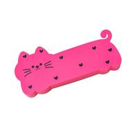 Sweet School Case,Cat Shape Pencil Case Aesthetic | Silicone Organizer School Supplies Home, pink, Se référer à la description, See description