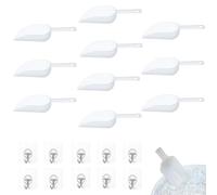 Sweet Scoops, 10 Pcs Multi-Purpose Kitchen Plastic Scoops, Food Scoop, Ideal for Ice, Flour, Sugar, Coffee Beans, Melon Seeds, Pet Food & Wedding Buffet, Use for Utility Room, Kitchen and Pantry