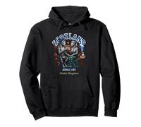 Sweet Scottish Deerhound Dog Pair Whiskey Love Scotland Pullover Hoodie