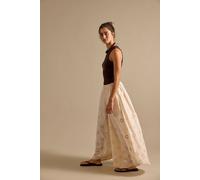 Sweet Serenade Pull-On Wide-Leg Pants at Free People in Sandshore, Size: US 10 - female