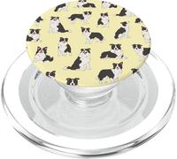Sweet Shadows-Black & White Border Collies In Sunlight PopSockets PopGrip for MagSafe