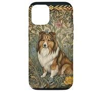 Sweet Shetland Sheepdog Vintage William Morris Floral Case for iPhone 12/12 Pro