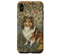 Sweet Shetland Sheepdog Vintage William Morris Floral Case for iPhone XS Max