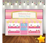Sweet Shop Donut Custom Birthday Backdrop Marshmallow Photo Background Banner Decoration Ice Cream Baby Shower Dessert Parlor 210X150cm