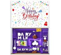 Sweet Shoppe Birthday Chocolate Gift Hamper Box - Assorted Dairy Milk Chocolate Selection | Letterbox Friendly Birthday Gift for Her, Him - Kids