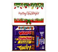 Sweet Shoppe Christmas Chocolate Gift Box Full Size Chocolate Bars Letterbox Friendly Christmas Gift Chocolate Selection Box for Her, Him, Friends & Family