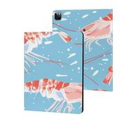 Sweet Shrimp Slim Case Compatible with iPad 10th 9th 8th 7th Generation 2022 2021 2020 2019 Protective Cover Stand