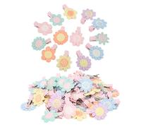 Sweet Six Petal Floral Hair Clips for Cats and Dogs - Assorted Colours, Comfortable Rubber Band Design, Ideal for Daily Wear and Halloween DressUp