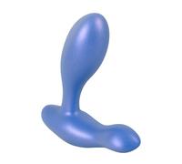 Sweet Smile Flexible Butt Plug Vibrator Metallic Blue 11.5 cm