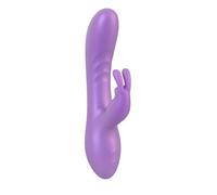 Sweet Smile Flexible Rabbit Vibrator Metallic Purple 18.3 cm