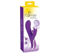 Sweet Smile Rechargeable Rotating Vibrator Purple 23 cm