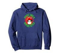 Sweet Smile Repeat Style Cute Kawaii Mushroom Graphic Pullover Hoodie