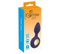 Sweet Smile Vibrating Butt Plug Purple/Gold 12.6 cm