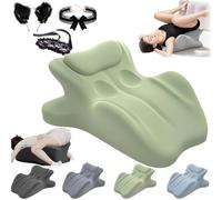 Sweet Spot Pillow,27° Angle Perfect Position Ergonomic Contoured Support Pillow,Multi-Functional Memory Foam Lounger Cushion Back Support,Ideal For Sitting/Lying (Green, size)