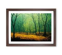 Sweet Spring Forest Framed Print | A2 Walnut Framed Wall Art | Ready to Hang | Modern Landscape Picture | Living Room Bedroom Lounge Office