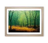 Sweet Spring Forest Framed Print | A3 Oak Framed Wall Art | Ready to Hang | Modern Landscape Picture | Living Room Bedroom Lounge Office
