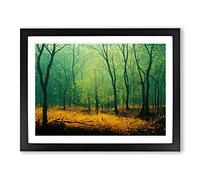 Sweet Spring Forest Framed Print | A4 Black Framed Wall Art | Ready to Hang | Modern Landscape Picture | Living Room Bedroom Lounge Office