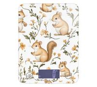 Sweet Squirrel Animal White LCD Display Scale Food 11lb/0.18oz, 5kg/5g Small Digital Scale Grams with 4 Unit for Soap Making Roasting Baking (Batteries not Included)