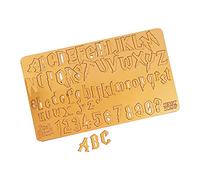 Sweet Stamp by AmyCakes Large/Medium Plastic Spellbound Numbers and Letters in Uppercase and Lowercase, for Embossing