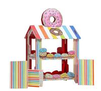 Sweet stand Shop Display Stand Cake Dessert Birthday Party Sweets popcorn hotdog Treats Partyware (Doughnut)