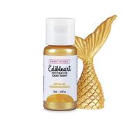 Sweet Sticks Edible Art Decorative Cake Paint 0.5 Ounce (15 Milliliters), Metallic Wedding Gold