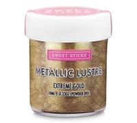 Sweet Sticks Edible Metallic Lustre Dust 4g Extreme Gold