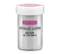 Sweet Sticks Edible Metallic Lustre Dust 4g Light Silver
