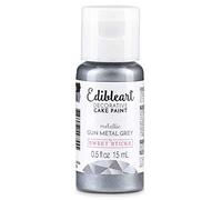 Sweet Sticks Metallic Gun Metal Grey - Edible Art Cake Paint 15ml