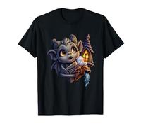 Sweet Stone Gargoyle Little Rooftop Guardian Close Portrait T-Shirt