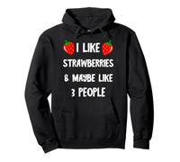 Sweet Strawberry Delicious Summer Fruit Strawberries Fruits Saying Pullover Hoodie