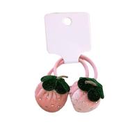 Sweet Strawberry Plush Hair Tie Elastic Hair Band Suitable For School Or Casual Gatherings Adds Charm To Hairstyles
