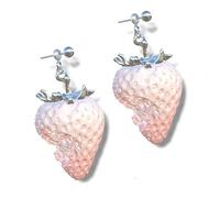 Sweet Strawberry Resin Gift Necklace/Earrings Perfect for Loves on Birthdays Holidays Special Celebrations with Care Her