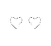 Sweet Student Earrings Design Hollow Heart Earrings Women's Simple S925 Silver Cute Earring Suitable For Everyday Clever treatment